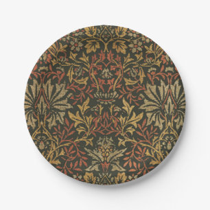 William Morris Flower Garden Tapestry Paper Plate
