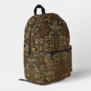William Morris Flower Garden Tapestry Printed Backpack
