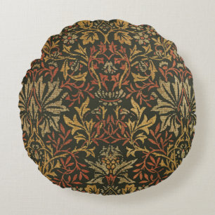William Morris Flower Garden Tapestry Round Pillow