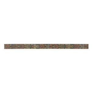 William Morris Flower Garden Tapestry Satin Ribbon