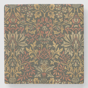 William Morris Flower Garden Tapestry Stone Coaster
