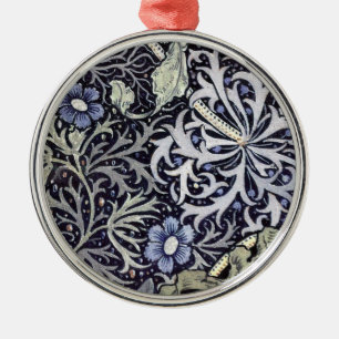 William Morris Flowers Metal Ornament