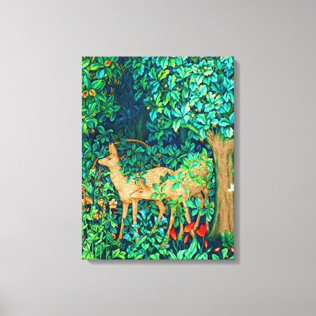 William Morris Forest Deer Tapestry Canvas (Front)