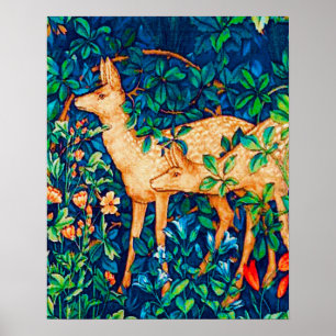 William Morris Forest Deer Tapestry Print