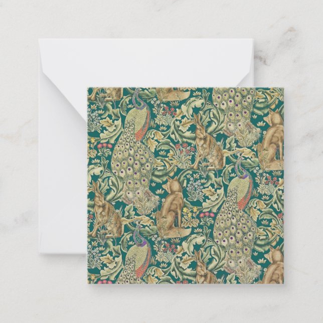 William Morris Forest Flat Note Card (Front)