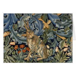 William Morris Forest Rabbit Floral Art