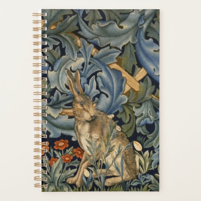 William Morris Forest Rabbit Floral Art Nouveau (Devant)