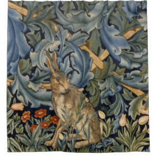 William Morris Forest Rabbit Floral Art Nouveau