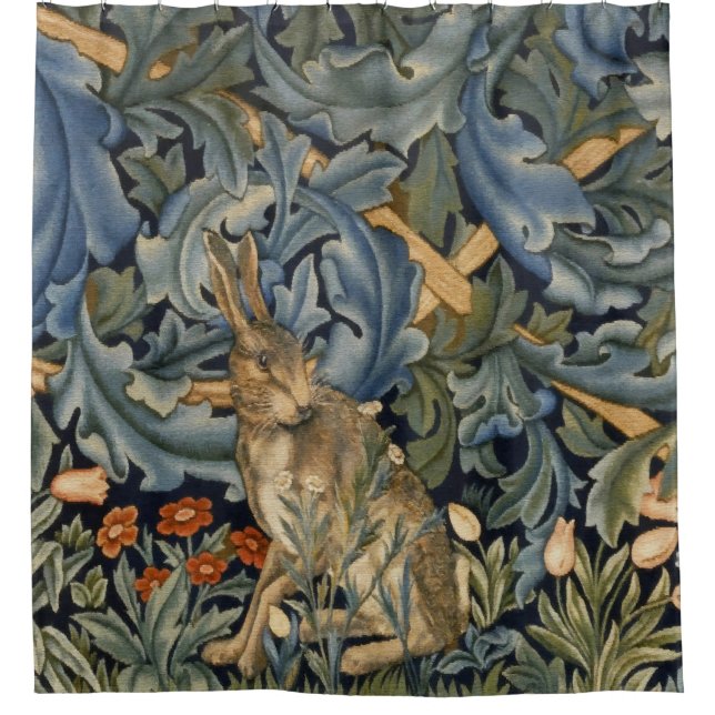 William Morris Forest Rabbit Floral Art Nouveau (Front)