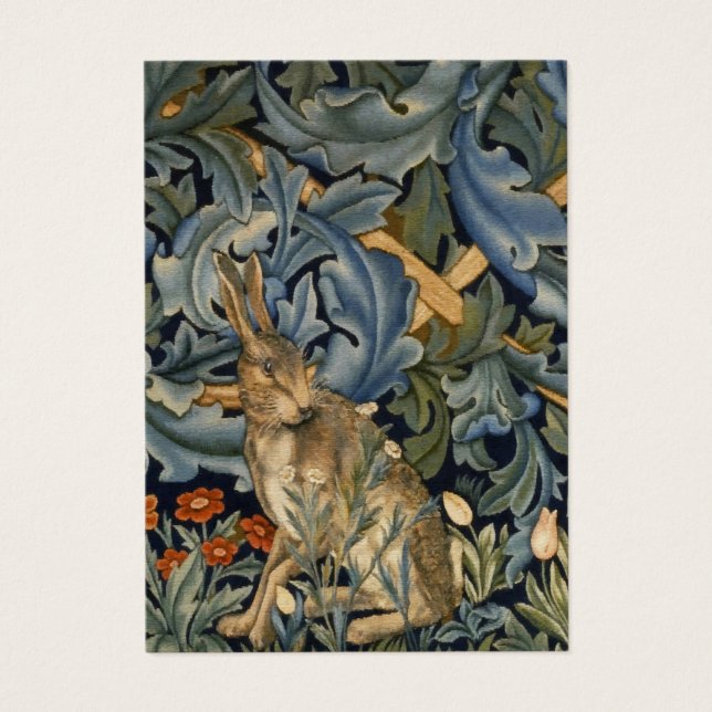 William Morris Forest Rabbit Floral Art Nouveau (Front)