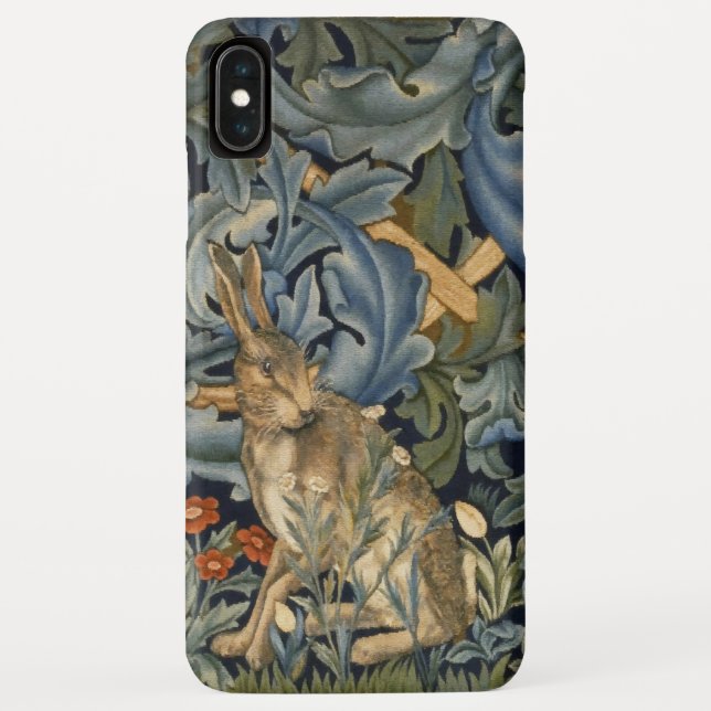 William Morris Forest Rabbit Floral Art Nouveau Case-Mate iPhone Case (Back)