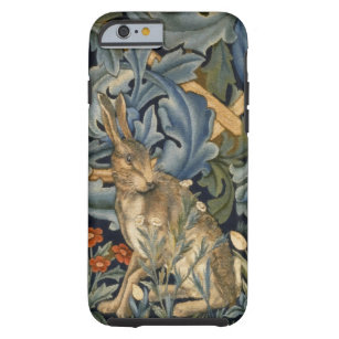 William Morris Forest Rabbit Floral Art Nouveau Tough iPhone 6 Case
