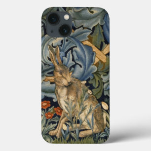 William Morris Forest Rabbit Floral Art Nouveau iPhone 13 Case