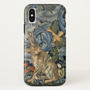 William Morris Forest Rabbit Floral Art Nouveau iPhone XS Case