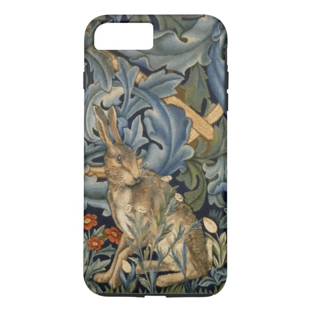 William Morris Forest Rabbit Floral Art Nouveau Case-Mate iPhone Case (Back)