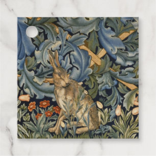 William Morris Forest Rabbit Floral Art Nouveau Favour Tags
