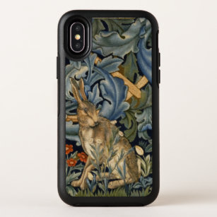 William Morris Forest Rabbit Floral Art Nouveau OtterBox Symmetry iPhone X Case