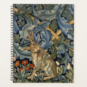 William Morris Forest Rabbit Floral Art Nouveau Planner