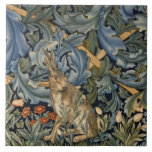 William Morris Forest Rabbit Floral Art Nouveau Tile