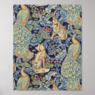 William Morris Forest Rabbit Poster