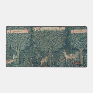 William Morris Forest Tapestry with Personalizatio Desk Mat