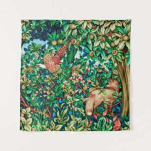 William Morris Fox and Pheasant Tapestry Print