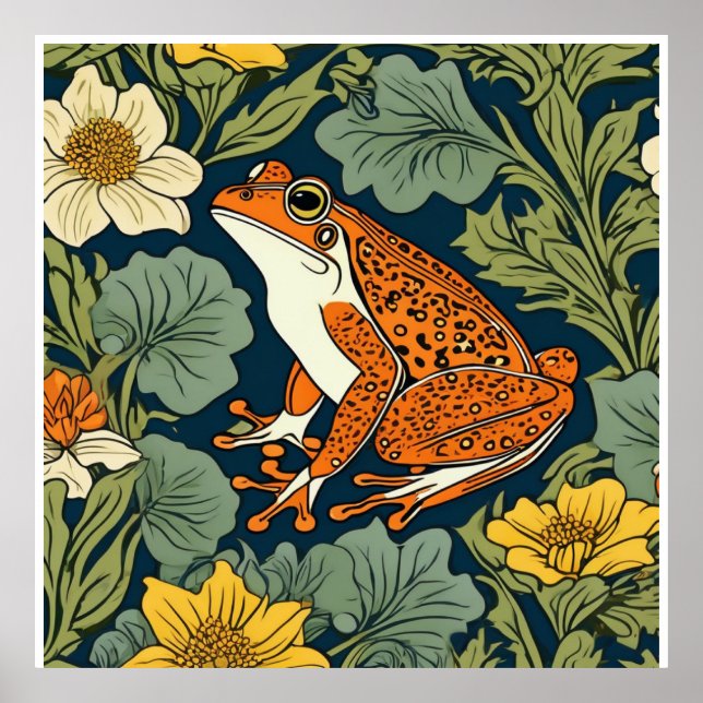 William Morris frog inspiration Poster (Front)