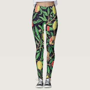 William Morris Fruit Arts and Crafts Floral Leggings