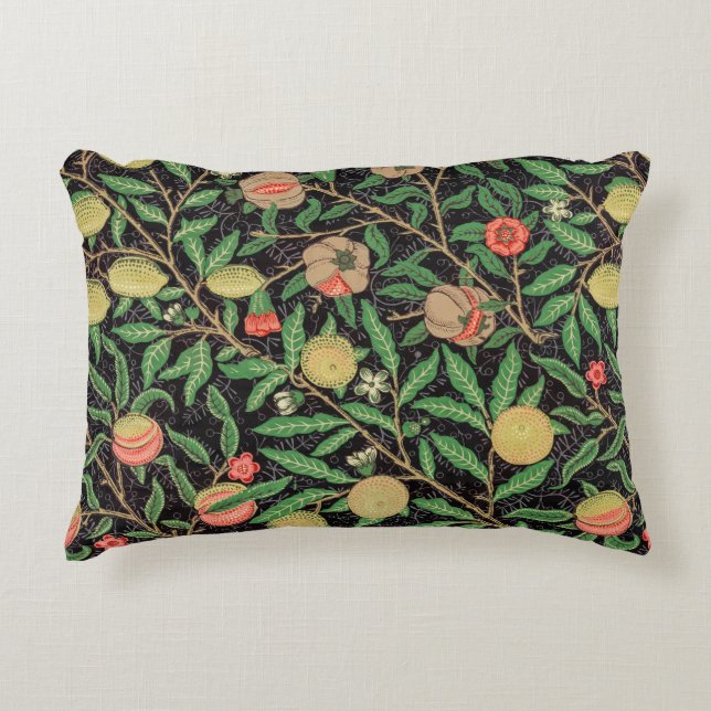 William Morris - Fruit Pattern Accent Pillow (Front)