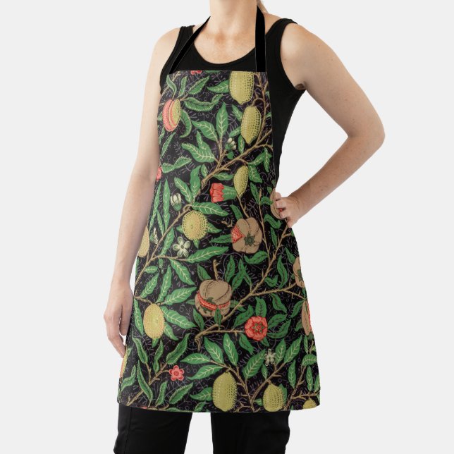William Morris Fruit pattern Vintage Apron (Insitu)