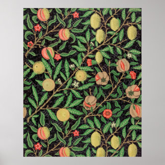 William Morris Fruit pattern Vintage Poster
