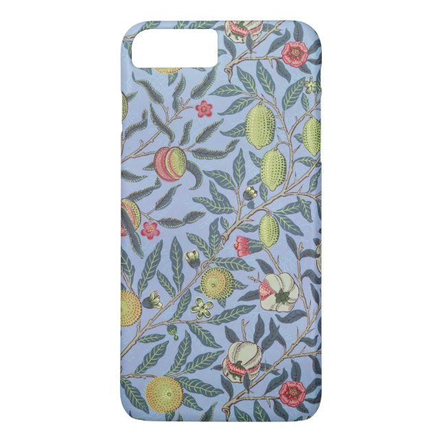 William Morris Fruit Pomegranate Blue Ornament Case-Mate iPhone Case (Back)