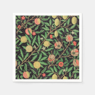 William Morris Fruit Pomegranate Floral Pattern Napkin