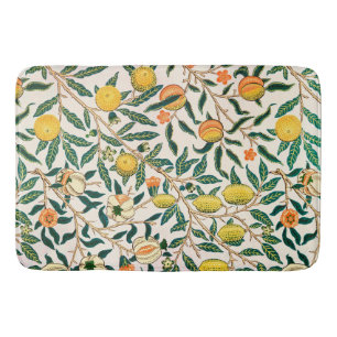 William Morris Fruit Pomegranate Vintage  Bath Mat
