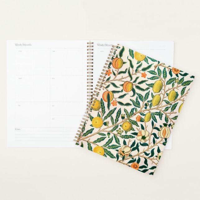 William Morris Fruit Pomegranate Vintage  Planner (Display)