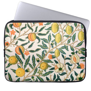 William Morris Fruit Pomegranate White Or Ornament Laptop Sleeve
