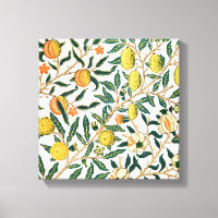 William Morris Fruit Pomegranate White Ornament