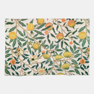 William Morris Fruit Pomegranate White Ornament Kitchen Towel