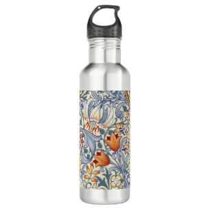 William Morris Gold Lily Victorian Wallpaper 710 Ml Water Bottle