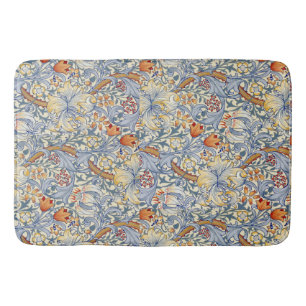 William Morris Gold Lily Victorian Wallpaper Bath Mat
