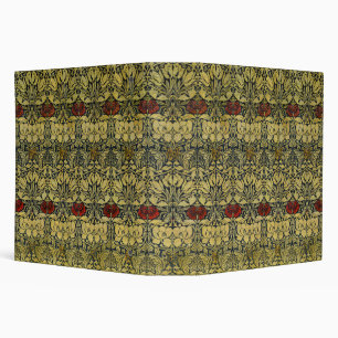 William Morris Gold Tulip Rose Vintage Wallpaper Binder