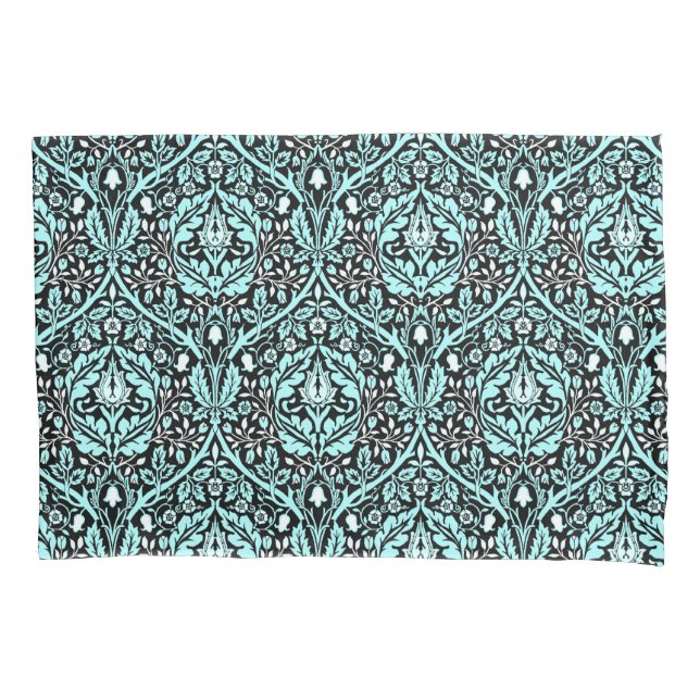William Morris Golden Bough in Blue Shades Pillowcase (Front)
