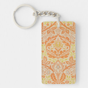 William Morris Golden Bough Pattern Vintage Art Keychain