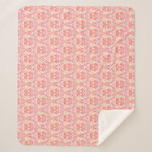 William Morris Golden Bough Red Fleece Blanket