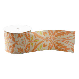 William Morris Golden Bough Tapestry Pattern Grosgrain Ribbon