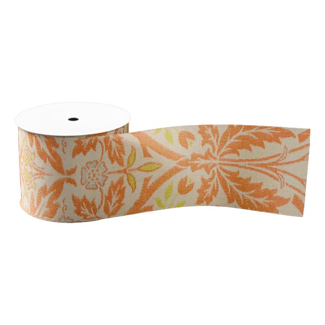 William Morris Golden Bough Tapestry Pattern Grosgrain Ribbon (Spool)