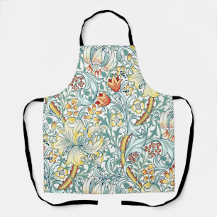 William Morris Golden Lilly Floral Pattern Apron