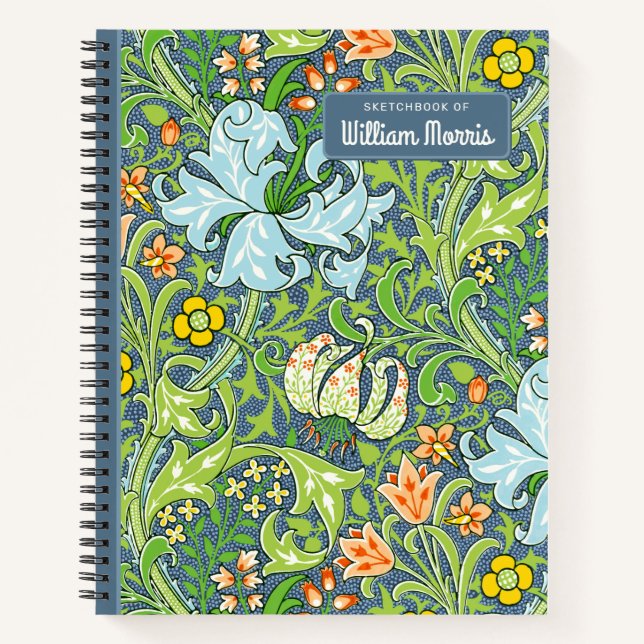  William Morris Golden Lily 1899 CC1228 Sketchbook Notebook (Front)