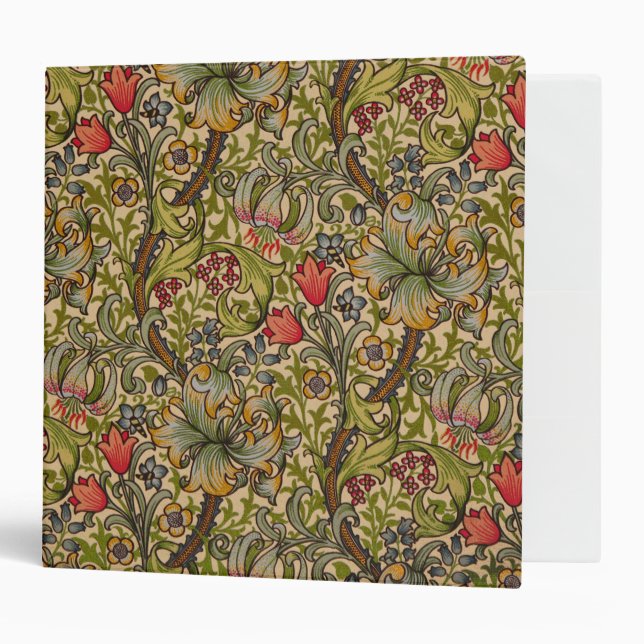 William Morris Golden Lily Antique Binder (Front/Inside)