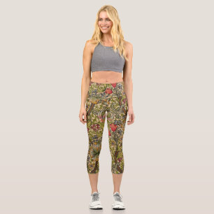 William Morris Golden Lily Antique Capri Leggings
